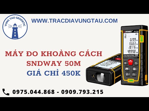 Video Cách Sử Dụng Máy Đo Khoảng Cách Laser SNDway 50m, 70m... - youtube