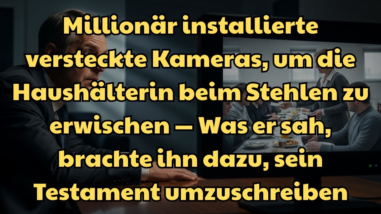 Ich sitze seit Wochen in meiner eigenen Villa und starre auf einen Monitor – versteckte Kameras, die ich heimlich installieren ließ. Nicht in einem fremden Haus. In meinem eigenen. Und die Frau,...