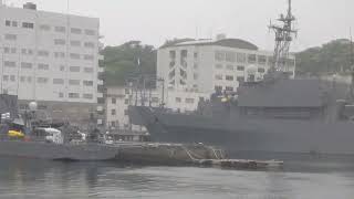 海上自衛隊 えのしま型 MSC-606 掃海艇はつしま、にちなん型 AGS-5105 海洋観測艦にちなん 2022.04.29