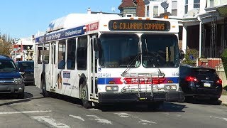 SEPTA 2004 New Flyer DE40LF #5846 and 2005 D40LF #8003 on route G at 56th-Larchwood