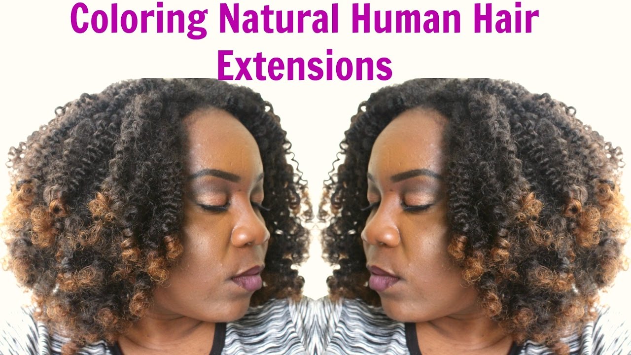 How To Color Afro Kinky Clip In Natural Hair Extensions