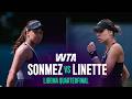 Zeynep Sonmez vs. Magda Linette | 2026 Libema Quarterfinal | WTA Match Highlights