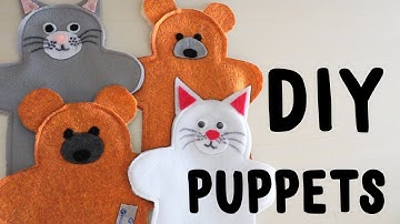 Easy DIY Bear and Cat Hand Puppets | Felt Puppets | OCC Shoebox Craft | Kids Craft