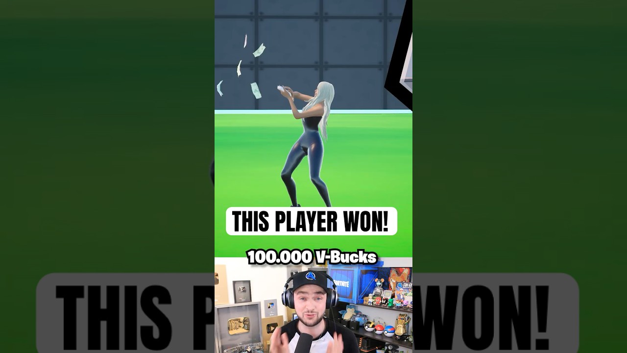 They won 100.000 VBUCKS on SUPER 1V1 FFA! 💰