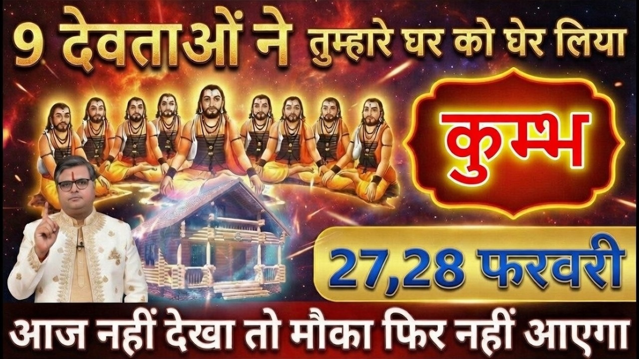 कुम्भ राशि 26 और 27 फरवरी 9 देवी देवता तुम्हारे ने घर को घेर लिया, परिवार मे हादसा होगा@kumbhjyotish