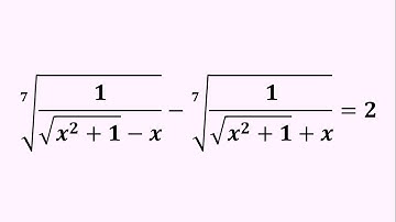 An Amazing Radical Equation | Math Olympiad Prep!