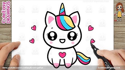 How to Draw a Cute Unicorn - Easy Step by Step for Kids and Beginners