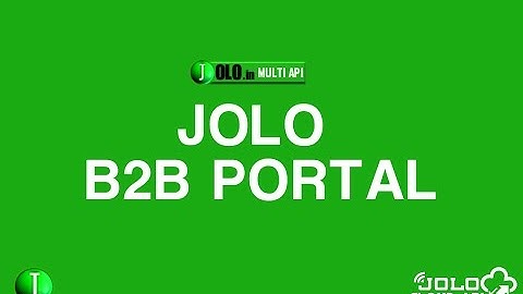 Jolo white label B2B portal 4 level by jolo.in and joloapi.com