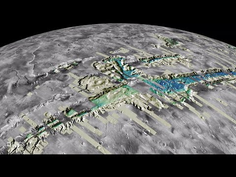 Flying Over Valles Marineris, Mars with Analysis-Ready Data