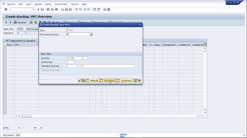 SAP PP - Production Resources Tool (PRT) in Routing