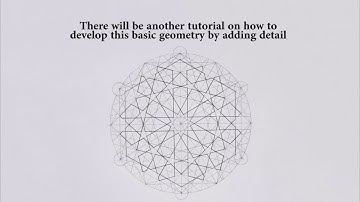 Copy of How to draw - geometry - full tutorial - basic construction of an extended 12-fold rosette