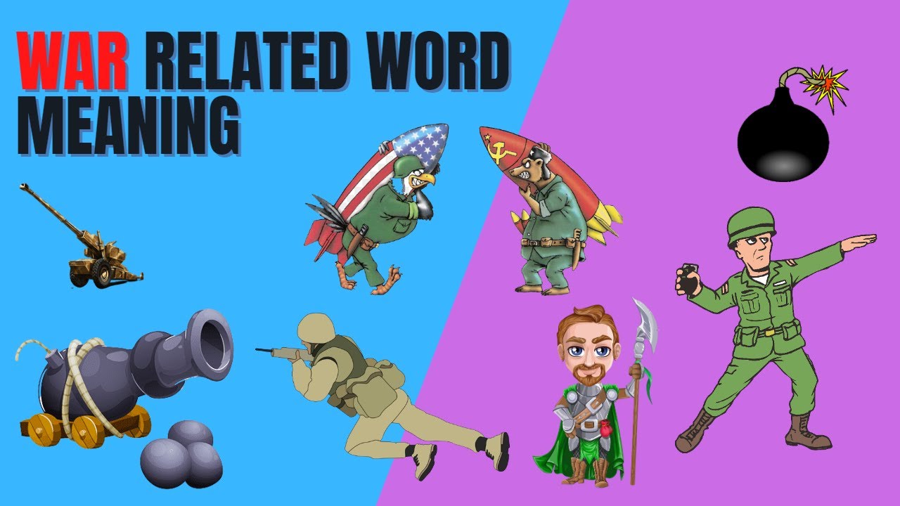War Related Word Meaning wordmeaning YouTube War Related Word Meaning wordmeaning YouTube