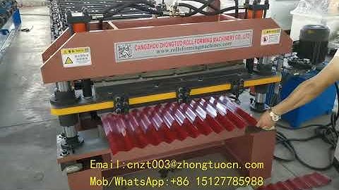 PV 5 and corrugated sheet Double layer roll forming machine