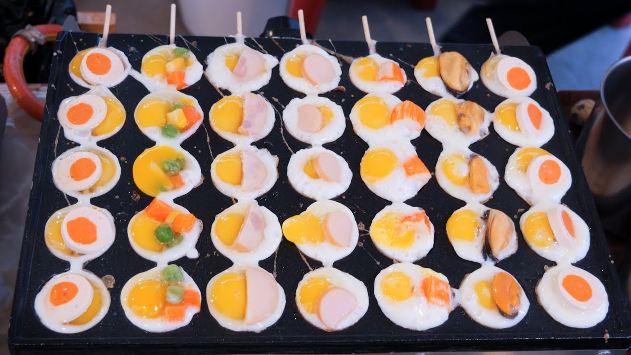 Quail eggs BBQ with Variety of Toppings | うずらの卵の串焼き | Thailand Street Food