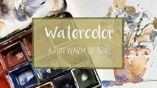 Intuitive Watercolor painting: An easy and fun warm up drill !