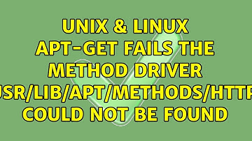 Unix & Linux: apt-get fails: The method driver /usr/lib/apt/methods/https could not be found