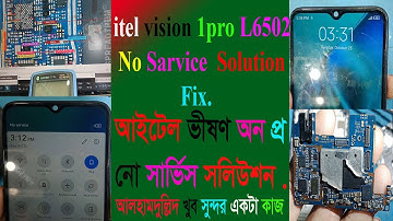 Itel vision1pro no service solution | Itel L6502 no service | itel L6502 network solution