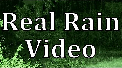 Rainstorm at Night 90mins "Real Video and Audio"