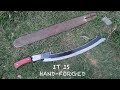 HOW TO MAKE A STYLIST MACHETE FROM CHAINSAW BAR ( HAND-FORGED MACHETE )