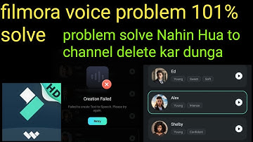 😱 Filmora voice problem 101% Solve. Filmora Al Voice Not Working Fix Best Free Al Voice Generator 😱