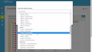 Table Link Feature in DbFace