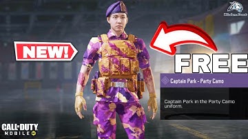 How to Get FREE Captain Park - Party Camo Character in Cod Mobile 2023