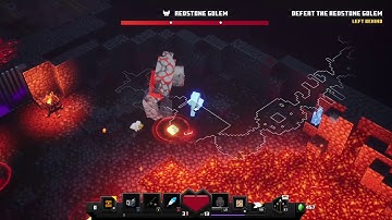 Redstone Golem Boss Fight (Minecraft Dungeons)