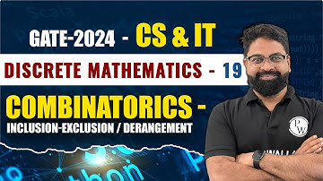 Discrete Mathematics 19 | Combinatorics - Inclusion Exclusion / Derangement | CS & IT | GATE 2024