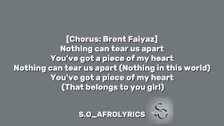 WIZKID - picece of my heart (lyrics) ft Brent faiyaz