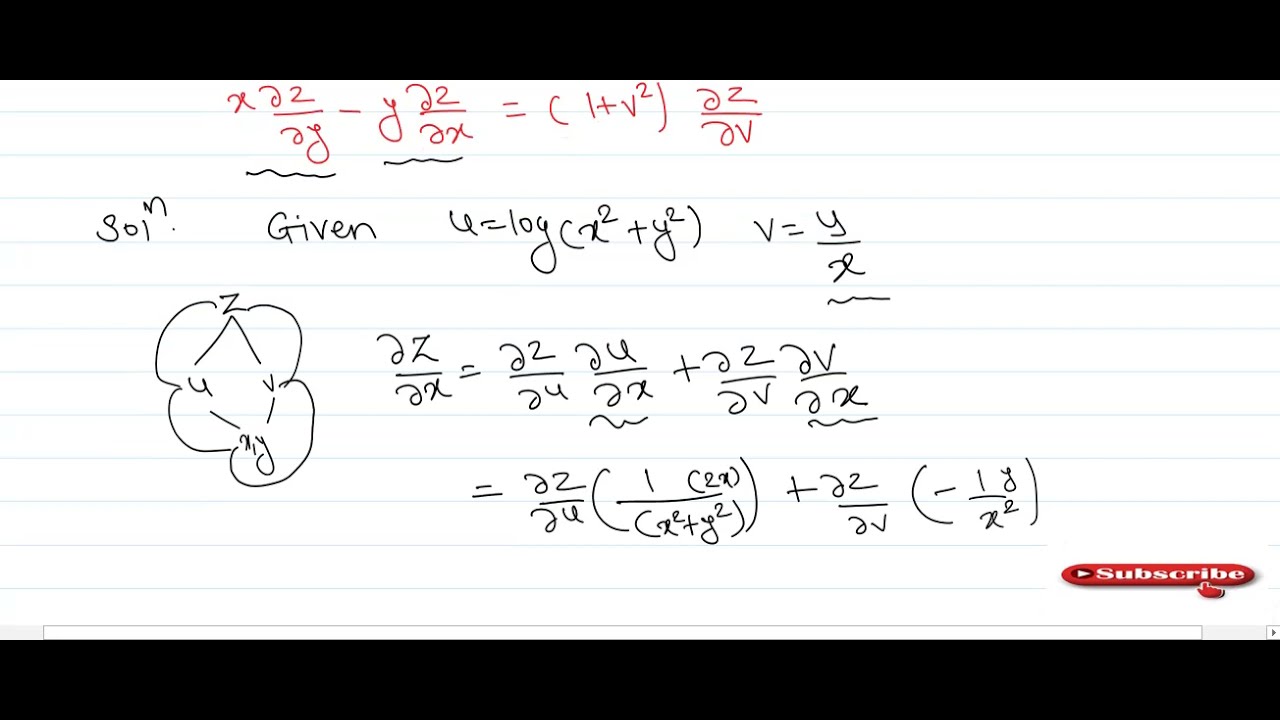 example-3-on-pde-u-log-x-2-y-2-v-y-x-hindi-youtube