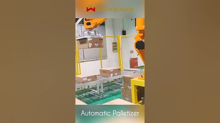 Automatic palletizer for bag or box robotic palletizing #robot #palletizer #palletizing #shorts