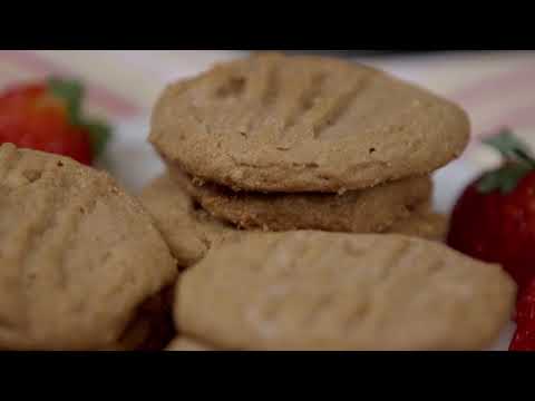 HEALTHY Peanut Butter Cookies | 5 Ingredient EASY and QUICK Cookie Recipe
