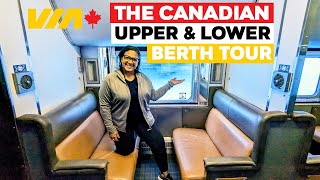 Via Rail Upper & Lower Berth Tour Sleeper Room On The Canadian