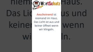 Anscheinend oder scheinbar? Deutsch Kurztipps für alle Wortschätzchen. вивчайте мову зі мною!