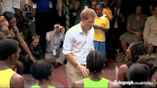 Prince Harry shows off his reggae moves in Jamaica
