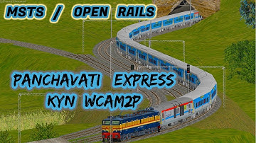 LHB Panchavati Express in Thul Ghat | MSTS Open Rails | INDIAN RAILWAYS