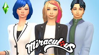 Zoe, Luka And Kagami Miraculous Ladybug Create A Sim I Sims 4