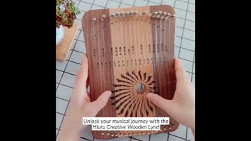 Ignite your musical journey with the Hluru Creative Wooden Lyre!