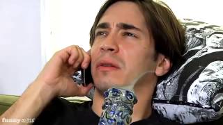 JUSTIN LONG in Hunger Relief from Funny Or Die, Brian Huskey, and Justin Long