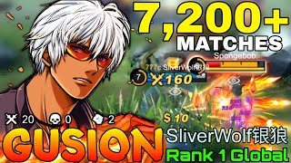 20 Kills Gusion Insane 7,200+ Matches - Top 1 Global Gusion by SliverWolf银狼 - Mobile Legends