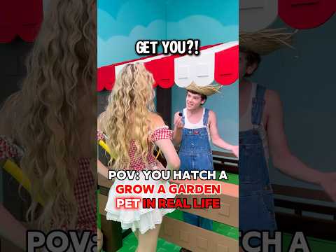 When You HATCH A PET In GROW A GARDEN IN REAL LIFE W Duncanyounot