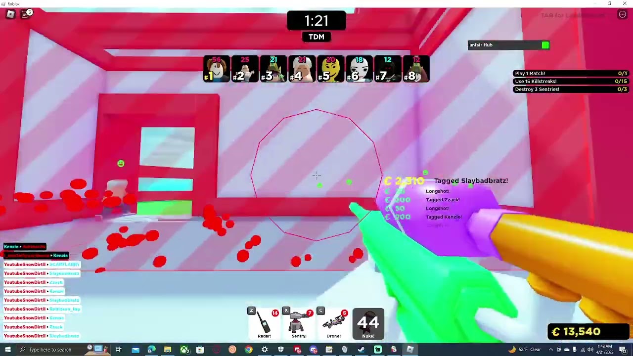 BIG Paintball roblox script (link in desscripiton) Silent aim & gun mods & fast coins