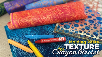 Make Your Own Texture Plates for Crayon Resist Collage Paper–Tutorial Tidbits