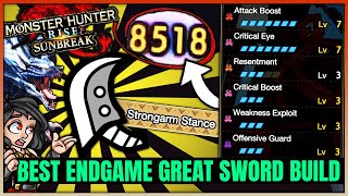 Sunbreak Best Great Sword Build - Highest Damage Possible & More - Monster Hunter Rise Sunbreak!