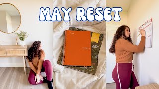 MAY MONTHLY RESET | goal planning, setting intentions, organizing myself as a mom