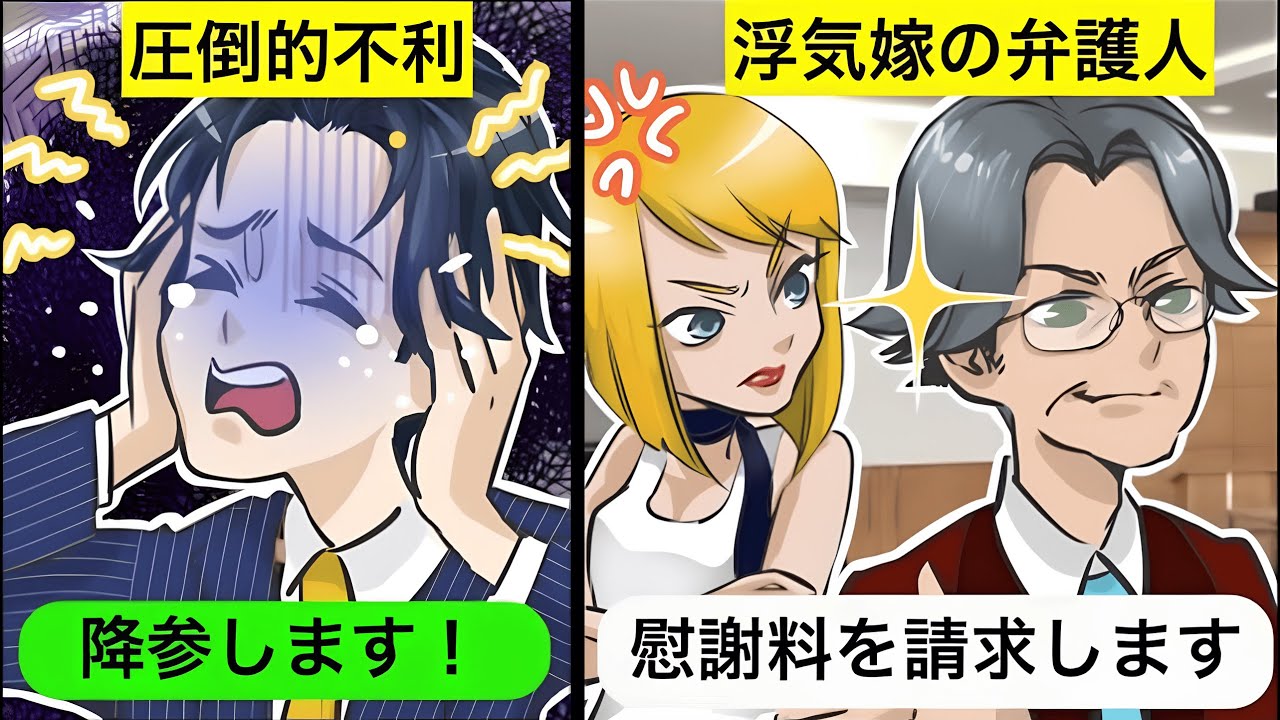 【スカッと】浮気嫁の弁護人「慰謝料請求しますね」→弱そうなフリして最後に大どんでん返しwwwww【総集編】【スカッとする話】
