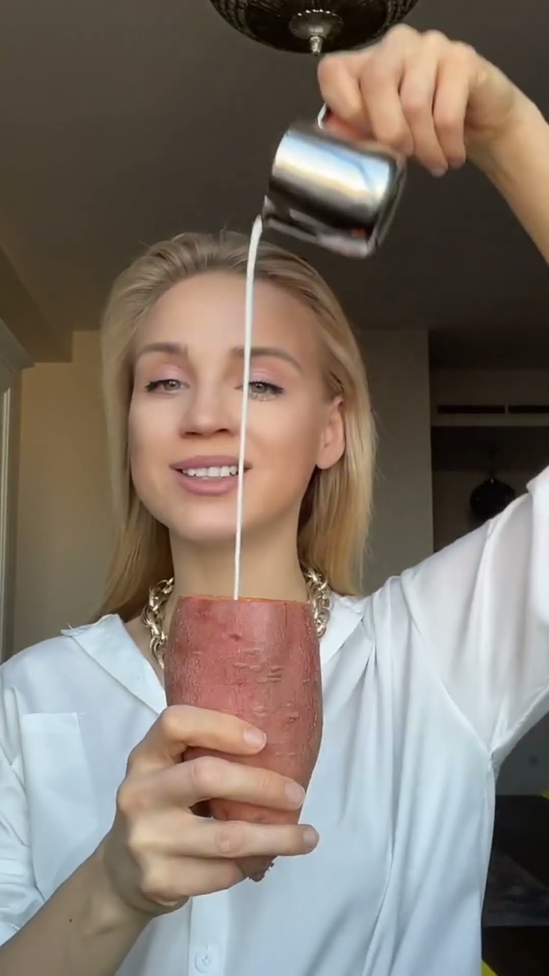 Sweet Potato Coffee ?☕️ #food #asmreating #mukbang #asmr