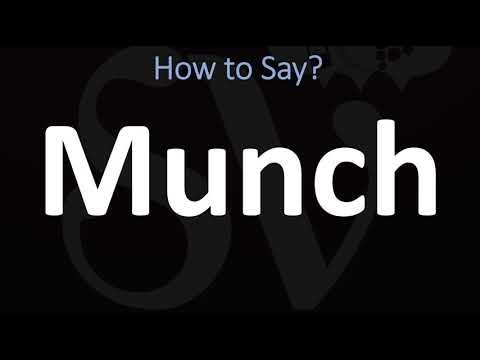 Munching meaning and pronunciation 