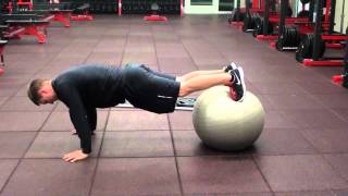 SB Push Up Hold Feet on Ball