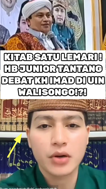 MODAL KITAB BANYAK! HABIB JUNIOR TANTANG DEBAT KH IMADUDIN NASAB BAKLAWI!?! #polemiknasab #fypage